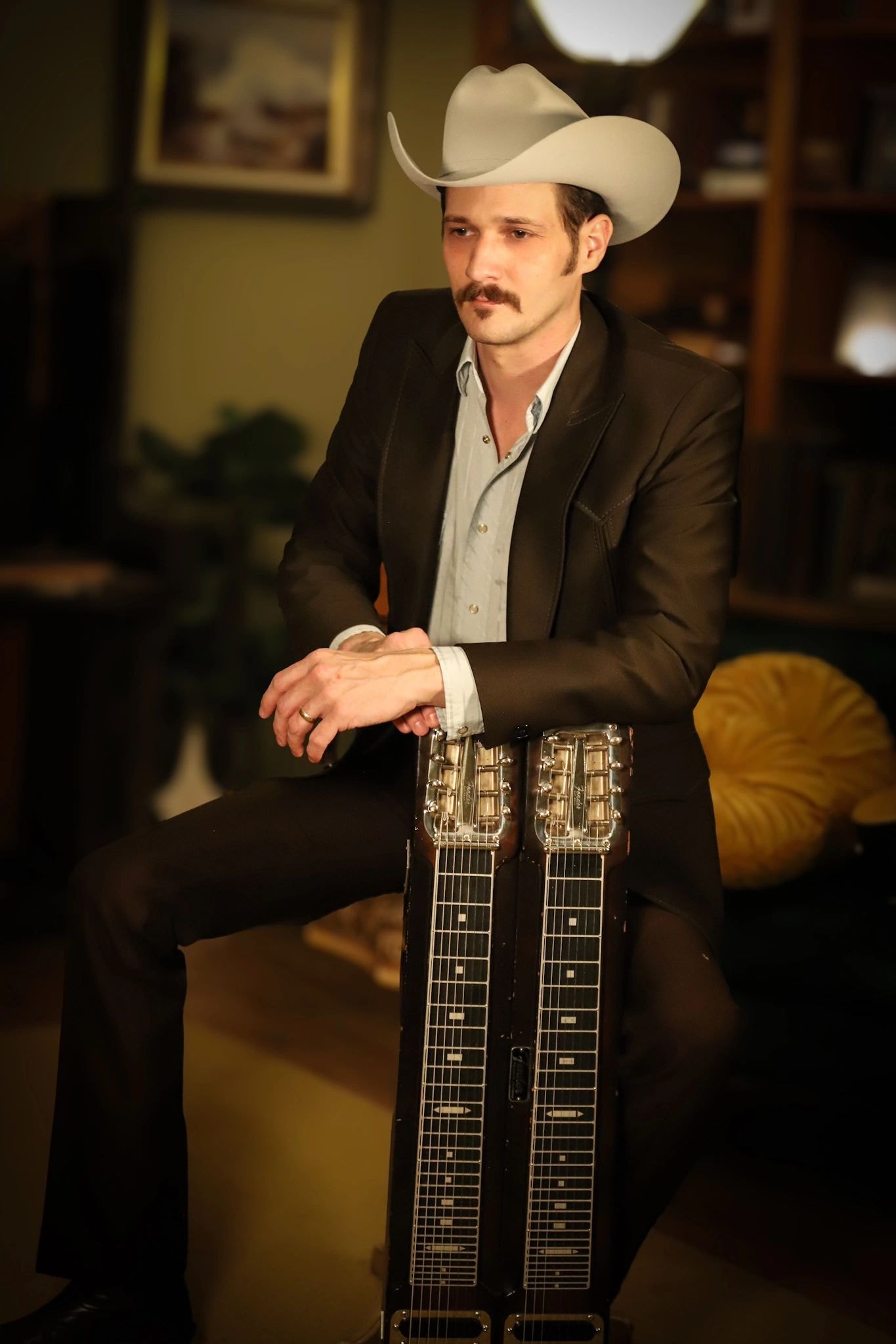 Jake Penrod playing steel guitar