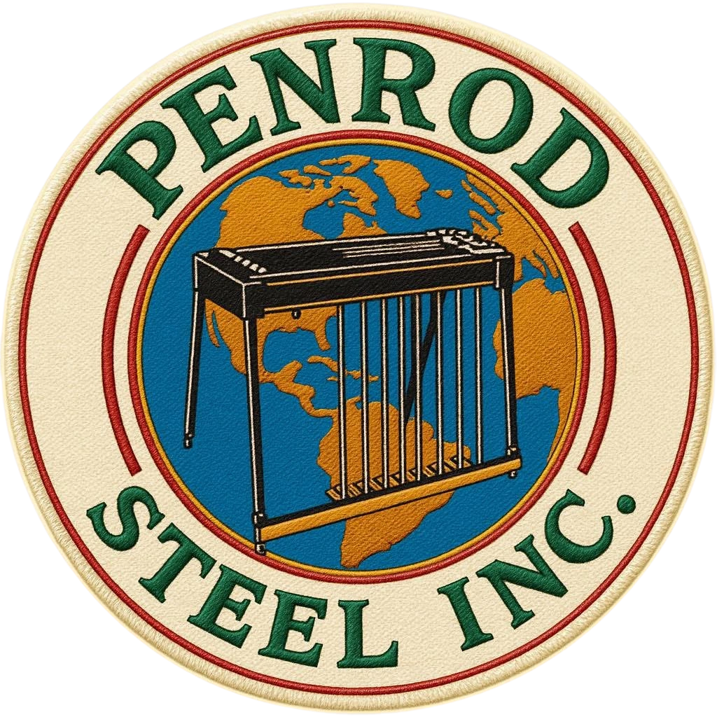 Penrod Steel Inc circular emblem logo