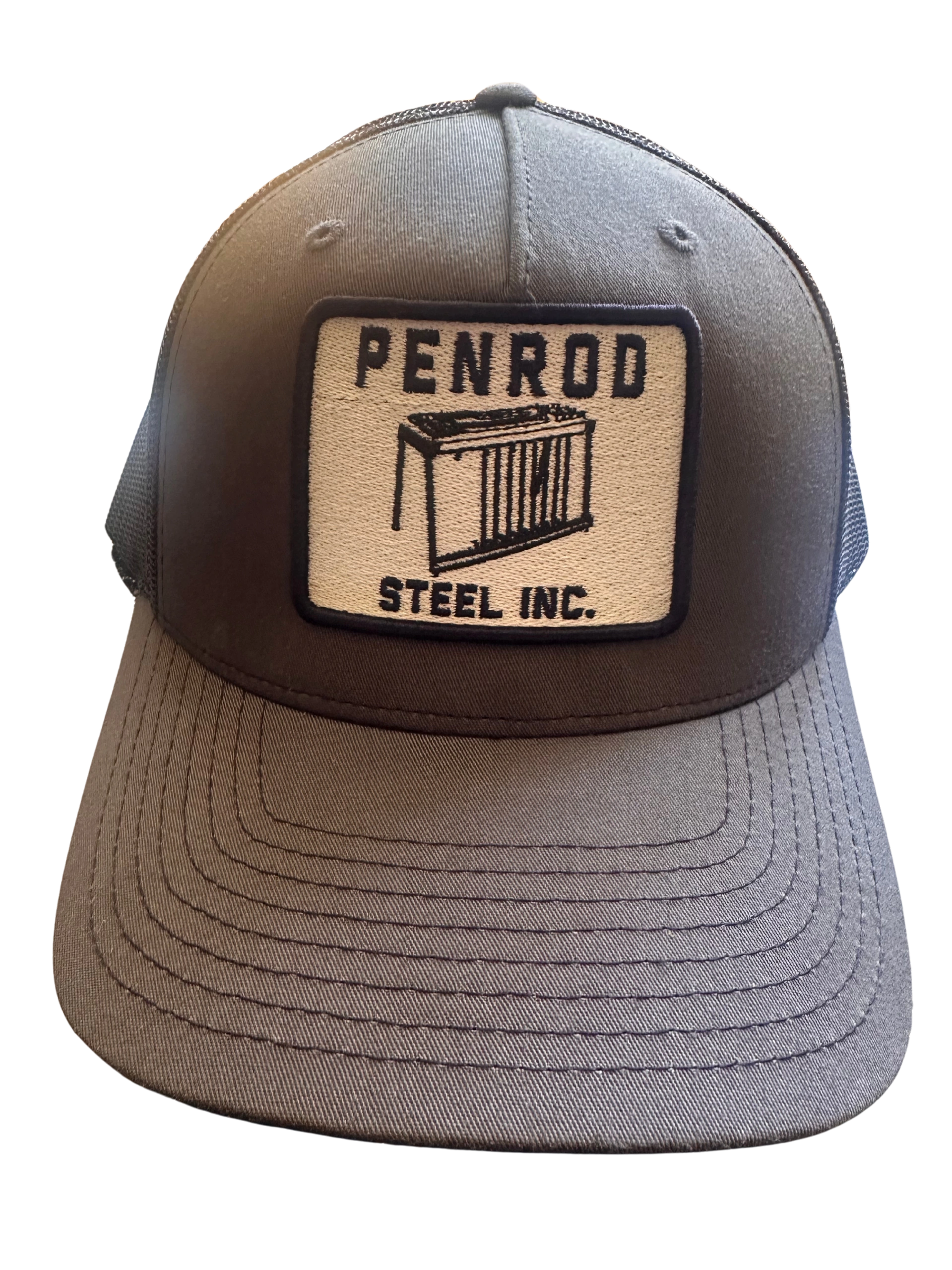 Penrod Steel Inc gray trucker hat